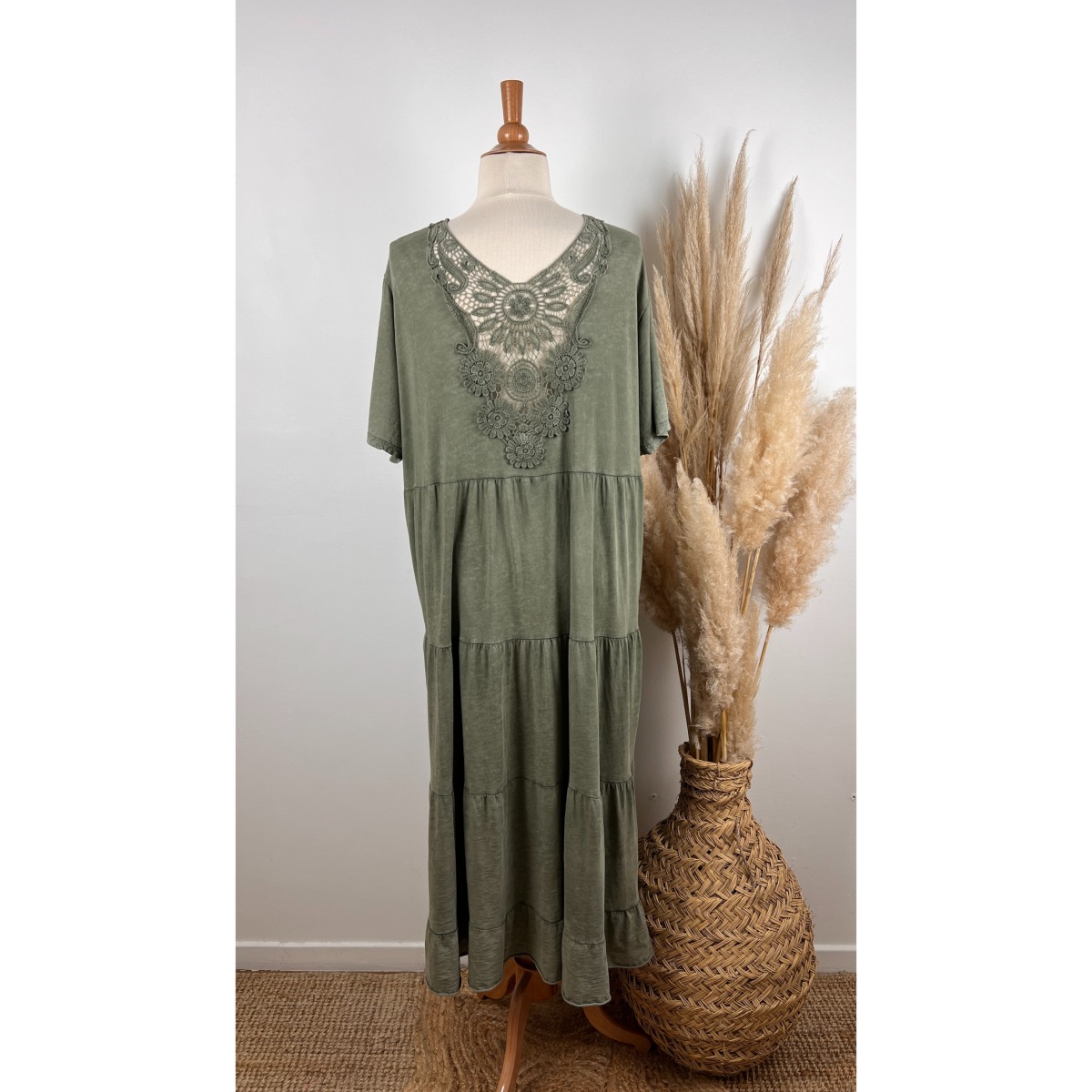 Robe Longue Boh?�me Dos Crochet Grande Taille