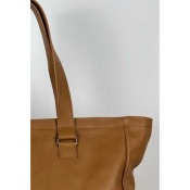 Sac cuir grand cabas zippé