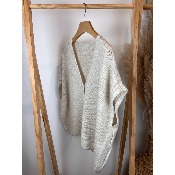 Gilet court sans manches uni grande taille