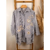 Chemise coton vichy love amore 