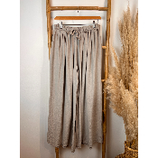 Palazzo pantalon fluide uni viscose grande taille