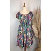 Robe bohme imprim floral 40/42