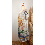 Robe longue lurex soleil grande taille