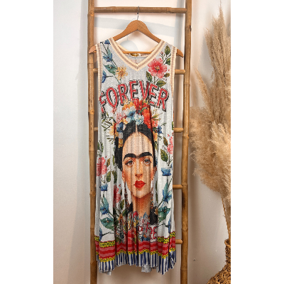 Robe lurex plissée Frida