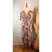 Robe longue magique fleurie grande taille 38/40 au 50/52