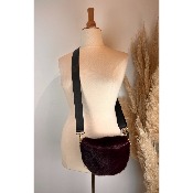 Sac banane en fausse fourrure