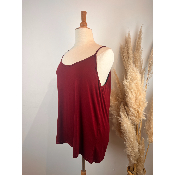 Top bretelles viscose grande taille