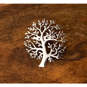 Broche arbre de vie �pur� acier inoxydable