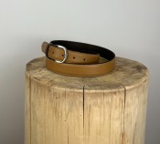 Ceinture en cuir camel