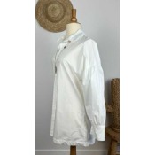 Chemise blanche manches bouffantes