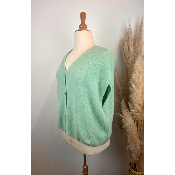 Gilet sans manches uni grande taille