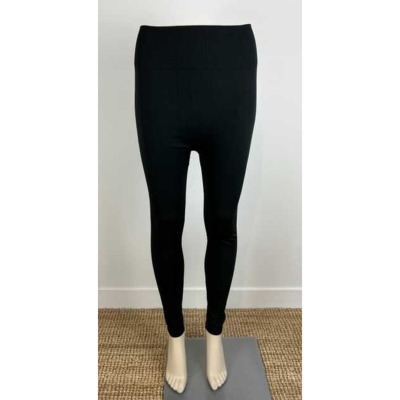 Legging taille haute molletonné noir 44 - 48