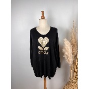 Pull amour grande taille