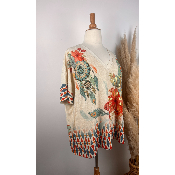 Pull lurex manches courtes attrape-rêves grande taille