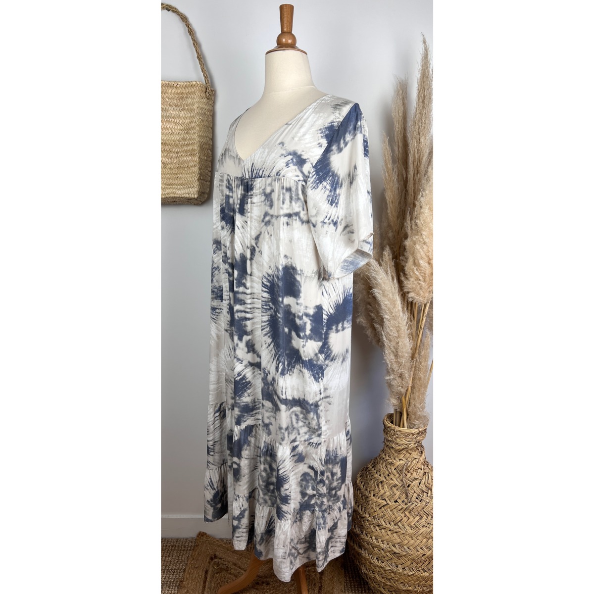 Robe longue tie & dye boh?�me