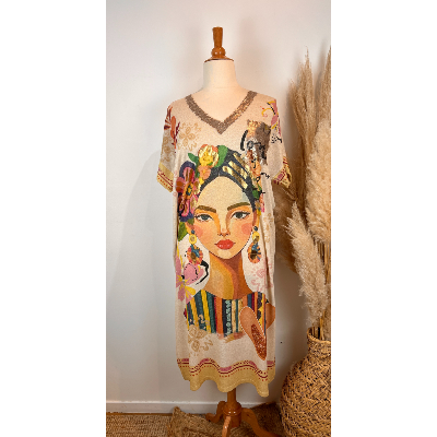 Robe longue lurex inspi Frida grande taille