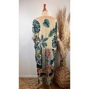 Robe longue lurex perroquet grande taille