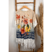 Robe lurex inspi Frida dentelle 