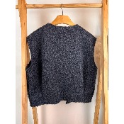 Veste sans manches façon laine bouillie
