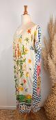 Robe longue lurex perroquets Matisse grande taille