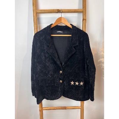 Blazer velours étoile dos 