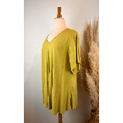 Tunique fluide unie viscose grande taille