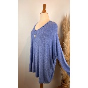 Pull coeur oversize grande taille 58 / 60