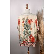 Pull lurex manches courtes attrape-rêves grande taille