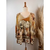 Pull lurex manches longues Snoopy Grande Taille