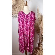 Robe bohème liane fleurie légère grande taille