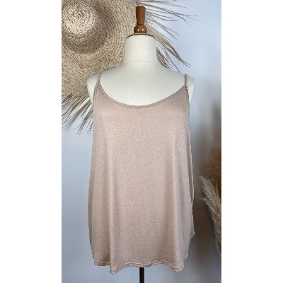 Top bretelles viscose grande taille