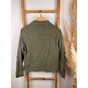 Veste en jean kaki du 42 au 52