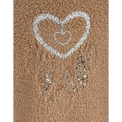 Veste sans manches sherpa attrape-rêves grande taille