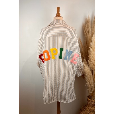 Chemise rayée COPINE grande taille