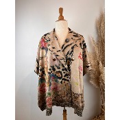 Poncho Veste en suédine Frida grande taille