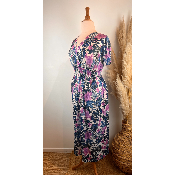 Robe longue magique fleurie grande taille 38/40 au 50/52