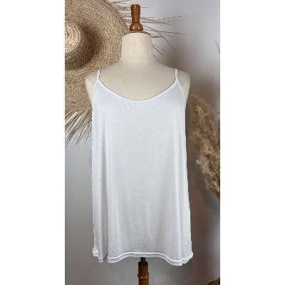 Top bretelles viscose grande taille