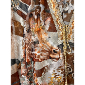 Tunique légère girafe tachetée