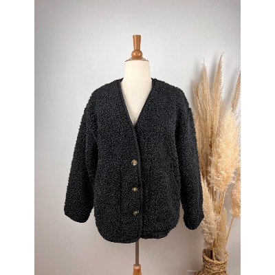 Veste imitation mouton grande taille
