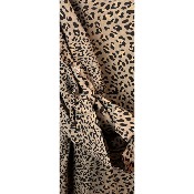 Chemise coton imprimé petit léopard grande taille