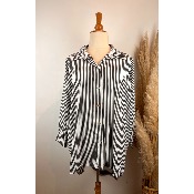 Chemise rayée COPINE grande taille