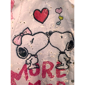 Chemise coton Snoopy brodé grande taille