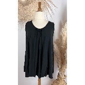 Débardeur tunique crochet papillon dos bohème grande taille