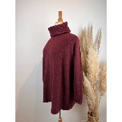 Pull col roulé uni grande taille