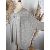 Pull étoile oversize bohème grande taille 58 / 60
