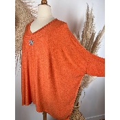 Pull étoile oversize bohème grande taille 58 / 60