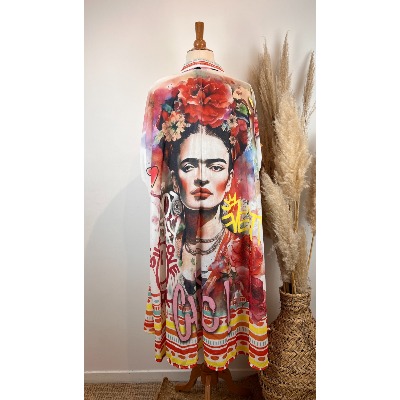 Robe bohème kimono Frida grande taille