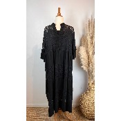 Robe longue boh�me dentelle crochet grande taille