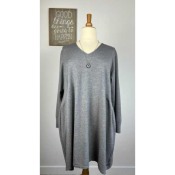Robe en mailles - gris