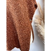 Pull sans manches maille mousseuse grande taille 48-52/54